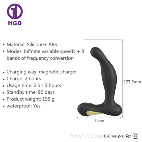 Adult product anal plug silicone recahrgeable sex toy vibrating prostate massager
